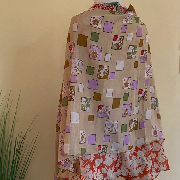 ENWRAPTURE VINTAGE NWT Silk Wrap Reversible Skirt - Picture 5 of 6